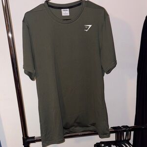 Gymshark Men's Olive Short Sleeve Tee